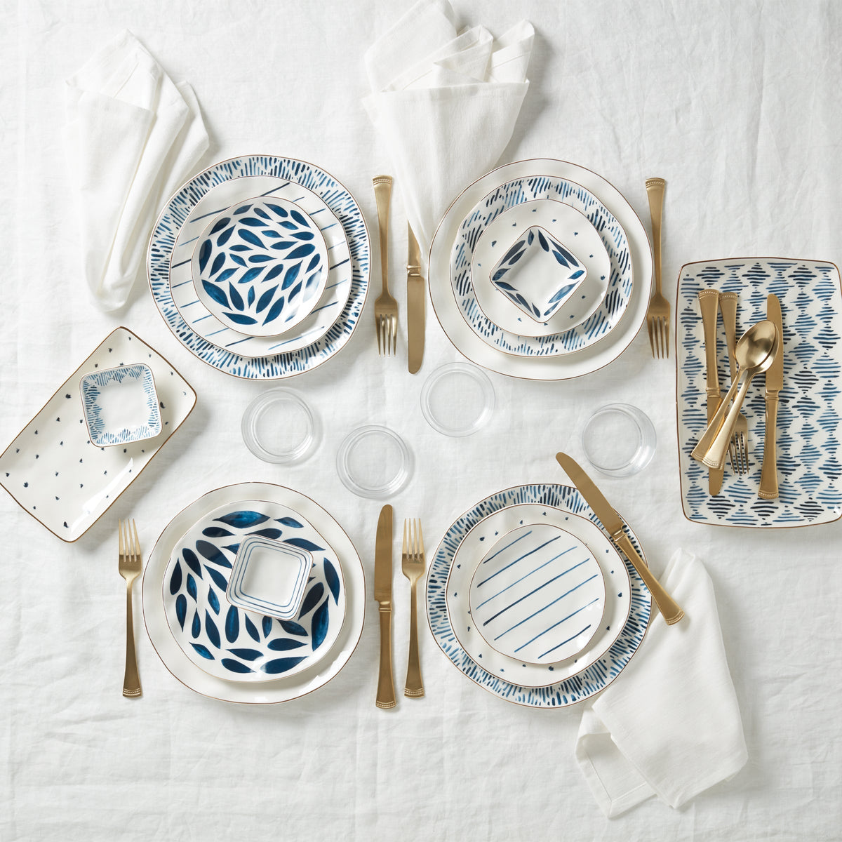 Portola Gold Satin 20-Piece Flatware Set